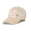 Gorra de Béisbol Coreana de Moda Nueva de Verano para Mujer con Logo m Estampado Dorado Diseño de Camuflaje Versátil Estilo Callejero Sombrero para el Sol
