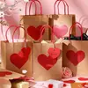 Caja de Regalo con Forma de Corazón de Papel Kraft Caja de Dulces para San Valentín Caja de Recuerdos para Boda Caja de Papel Engrosado Creativa Venta al por Mayor