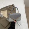 Bolsos de Comercio Exterior Bolso Sencillo para Mujer 2025 Modelo Nuevo con Pedrería, Bolso de Mano Moderno y Elegante con Acabado de Alta Gama, Bolso Pequeño Cuadrado Cruzado