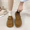 Zapatos Casuales de Suela Gruesa para Aumentar Altura, Totalmente Cerrados, para Mujer, Novedad Otoño 2026, Mocasines Versátiles Retro Slip-on, Zapatos Casuales de Un Solo Paso