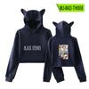 Sudadera con capucha periférica de dibujos animados NANA NANA NANA Ozaki, suéter sexy con orejas de gato para mujer de otoño