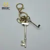 Chaveiro de Metal Prateado em Formato de Coração Estilo Ins Coreano e Japonês, Design de Nicho, Chaveiro Personalizado para Casal, Pingente para Bolsa