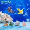 Micro Paisaje Creativo Dibujos Animados Mundo Submarino Submarino Hipocampo Decoraciones Accesorios Acuario Paisajismo Mini Adornos Pequeños