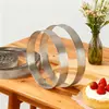 Herramientas para Hornear Anillo Redondo para Mousse con Agujeros Anillo para Tarta Francesa Molde para Tarta de Arroz con Queso Anillo para Tarta Utensilios para Hornear
