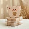 Puerta de seguridad para bebés con diseño de oso de dibujos animados de Corea del Sur, barrera antipinzamiento para niños, artefacto anti-cierre, puerta anticolisión para dormitorio