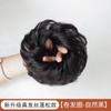 Anel de peruca feminino de cabeça de bola de cabelo verdadeiro completo fofo natural preguiçoso artefato de botão de flor cabeça de botão de flor anel de cabelo de rolo de bola de gravata baixa