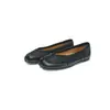 Zapatos de Piel de Vaca Arrugada Elegantes y Únicos con Dedos Divididos Otoño 2026 Planos de Punta Redonda Plegados de Cuero Genuino Piel de Cerdo Zapatos Bajos Individuales para Mujer