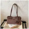Elegante Bolso de Axila para Viajes Diarios Modelo Nuevo 2026, Bolso de Mano con Contraste de Color, Bolso Tote Cruzado, Bolso de Hombro Versátil y a la Moda