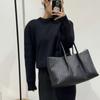 Bolso Tote Tejido a Mano de Piel de Vaca 2025 Cuero Genuino Estilo Francés Casual Portátil Sensación de Alta Gama Bolso de Hombro Cruzado para Mujeres