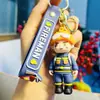 Llavero Creativo de Bombero de Dibujos Animados Policía de Tráfico Colgante Lindo para Bolso Exquisito Regalo Llavero de Coche Pequeño Regalo