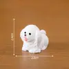 Micro paisagem criativa bonito simulação filhote de cachorro boneca cego caixa joias acessórios carro desktop mini ornamentos