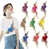 Parche de Encaje Bordado a Mano con Forma de Flor de Peonía Tridimensional, Aplicación para Ropa Cheongsam, Accesorios, Descuento por Cantidad