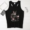 2021 Otoño Transfronterizo Nuevo Colorido Estampado de Flor de Durazno Chaleco Suelto de Punto para Mujer Camiseta Moda y Tendencia
