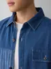 Camisa de Mezclilla Patchwork Casual Urbana para Hombre Mokamke, Chaqueta de Mezclilla Nueva Otoño 2026 para Hombre, 50458