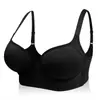 Processamento PersonalizadoSutiã sem costura plus size estilo europeu e americano transfronteiriço com múltiplos colchetes, push-up e respirável, roupa íntima feminina plus size