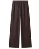 Pantalonas Casuais Longas Elásticas de Cintura, Temperamento Elegante, Acetato Sintético, Venda Quente Transfronteiriça Europeia e Americana AliExpress, Moda Amazon