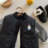 Nuevo Abrigo de Algodón Engrosado para Niños, Nuevo Chaleco de Algodón Bordado de Oso para Niños y Niñas de Invierno, Chaqueta Estilo Japonés