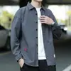 Camisa de manga larga para hombre, chaqueta de trabajo para primavera y otoño, nueva tendencia 2026 ins protección solar top casual