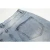 Calça masculina EIGHTISLAND estilo de rua americano moderna, jeans soltos azul gelo lavado, calça masculina longa NK719