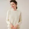Suéter de Cachemir de Punto Trenzado con Cuello Redondo 2026 Nuevo Estilo Otoño e Invierno Suéter Base Grueso para Mujer Suéter Pulóver Elegante y Suave