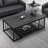 Mesa de Té de Pizarra para Oficina con Tetera Integrada para Preparar Té, Adecuada para Áreas de Recepción y Uso Doméstico en la Sala de Estar