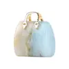 Bolsa de Cristal de Jade 3cm Minibolso Colgante Estilo Ins Adorno Decorativo de Oficina Bolso de Cristal
