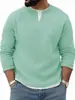 Conjunto de Dos Piezas para Hombre de Otoño e Invierno Transfronterizo, Camiseta de Manga Larga con Cuello Redondo, Sudadera tipo Pullover Estilo Perezoso, Camisa Base Interior Holgada