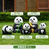 Artesanía de resina de comercio exterior transfronterizo de Amazon, decoración de panda de simulación, decoración de jardín de patio exterior, modelo de animal
