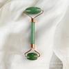 Procesamiento y Personalización de Rodillo Masajeador Facial y para Ojos de Jade Rosa Cristal, Palo para Masaje, Tabla para Raspar, Dispositivo de Belleza, Venta Caliente Transfronteriza