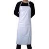 Delantal de protección de PVC blanco para atar, grado alimenticio, para el cuello, impermeable, resistente al aceite, para cocina, fábrica de alimentos, especial acuático