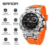 Sanda Reloj Digital Más Vendido Temu Reloj Juvenil Genial Multifuncional Hombres Luminoso Impermeable Casual Dropshipping