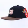 Sombrero infantil coreano lindo oso de dibujos animados visera plana sombrero hip-hop color de moda combinación sombrero para el sol gorra de béisbol para bebé moda