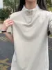 Capa interior de forro polar de doble cara estilo americano, sudadera de invierno para hombre con cuello medio y botones, corte regular, camiseta atlética de manga larga