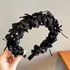 Diadema Melard pequeña estilo Chanel de copa alta para mujer, diadema elegante retro para uso diario que hace que la cara se vea más pequeña, accesorio para el cabello