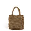 Hanfeng Ins Verano Bolso Tejido de Paja Francés Cuerda de Algodón Bolso Tejido a Mano Bolso de Red de Pesca Hueco Bolso de Playa