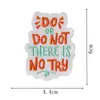 Novos Adesivos de Tecido Bordados com Citações Inspiradoras de Celebridades para Decoração de Roupas Adesivos de Patches de Letras Energia Positiva Patches Bordados Passar a Ferro