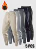 Tamanho Europeu Transfronteiriço Pacote Múltiplo Moda Masculina Casual Calças Esportivas Outono e Inverno Corrida Fitness Calças Esportivas Cor Sólida Lazer