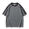 Camiseta de Manga Corta para Hombre 2025 Verano Nueva para Correr Cuello Redondo en V Top de Seda de Hielo Ropa de Fitness Bádminton Ropa Deportiva para Hombres
