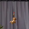 Llavero de Caballo de Madera Estilo Chino, Colgante Retro Artístico, Pequeño Regalo de Temporada de Graduación, Llavero de Regalo Personal