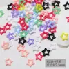 H213 Cyber Popular Cor Dopamina Estrela de Cinco Pontas Joias de Resina para Nail Art Estrela de Amor Oca Decoração Mista para Unhas