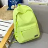Mochila de Moda Nueva de Verano 2026 para Estudiantes Universitarios, Bolso Escolar de Color Sólido, Mochila Personalizada Estilo Harajuku de Secundaria de Gran Capacidad