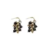 Pendientes Vintage Cepillados Ojo de Tigre Maillard para Mujer, Pendientes con Borlas de Diseño de Nicho, Pendientes de Lujo Ligero de Gama Alta