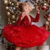 Vestido Princesa Inflado com Lantejoulas Pretas Transfronteiriço para Crianças 2022 Novo Estilo Traje de Performance para Meninas Verão