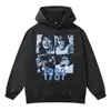 Sudadera con capucha Retro Americana del álbum 1989 de Taylor Swift para Hombre, Sudadera con capucha de color liso con hombros caídos