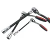Llave Eléctrica Varilla de Conexión Flexible 1/2 Grande Voladora Elástica Varilla Flexible Extensión de Dado para Llave Eléctrica Conexión Universal de Eje Flexible