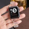 Compatible con correas Apple 4/5/6/7/8/SE, correa de resina transparente para cintura pequeña para hombre, correa para Apple Watch.