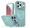 Funda magnética de imitación brillante y colorida adecuada para el estuche del teléfono Apple 17Pro Max Estuche con soporte metálico para lente del iPhone 16Pro