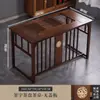 Mesa de Chá para Escritório de Varanda Pequena Mesa e Cadeira Doméstica Combinação Chaleira Conjunto de Chá Tudo-em-Um Novo Estilo Chinês Torre Molhada