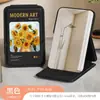 Espelho Dobrável Multifuncional Espelho de Maquiagem Suporte Dobrável Armazenamento Mesa de Dormitório Espelho para Retoque de Maquiagem Viagem Portátil Espelho Pequeno