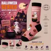 Meias de Meia-panturrilha para Halloween Fofas com Estampa de Fantasma e Caveira Meias da Moda Personalidade Versátil Meias Decorativas Meias de Meia-panturrilha Femininas